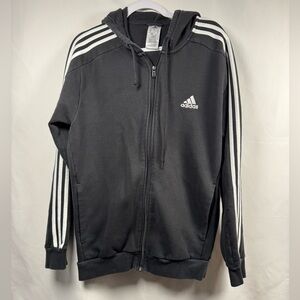 Adidas Zip-Up Hoodie Black M